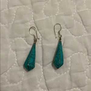 Silver Turquoise Earrings